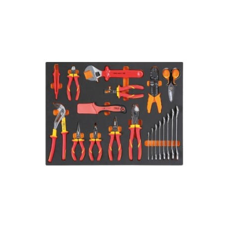 Termoformado de espuma con herramientas aisladas para electrotecnia