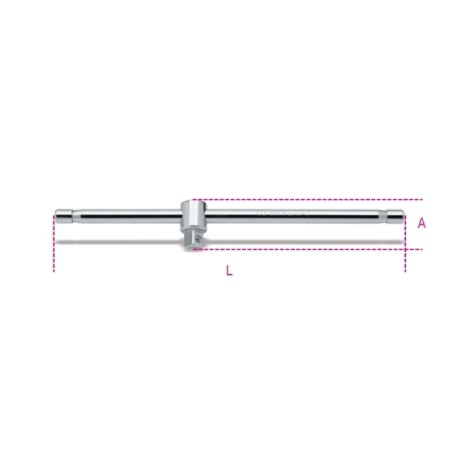 920/42 – Mango corredizo en T de 1/2"", cromado – Beta Tools";