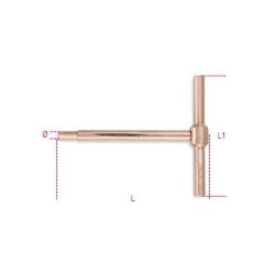Llaves de dos manos macho hexagonales antichispa 951BA - Beta Tools