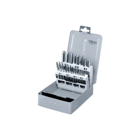 Juego de 7 machos de roscar HSS-CO 5% para agujeros ciegos y pasantes