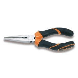 Long Flat Nose Pliers with Bimaterial Handles – Beta 1162BM