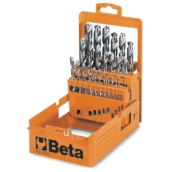 Juego de 25 brocas HSS helicoidales rectificadas | Beta Tools
