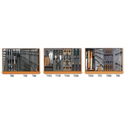 Surtido de 98 herramientas para mantenimiento industrial en termoform