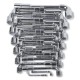 Juego de 25 llaves de pipa dobles hexagonales (art. 933) 933/S25