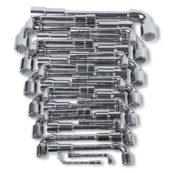 Juego de 25 llaves de pipa dobles hexagonales (art. 933) 933/S25
