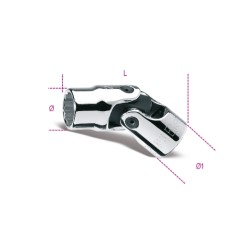 Vaso articulado de 3/8"" poligonal, cromado – Beta Tools";