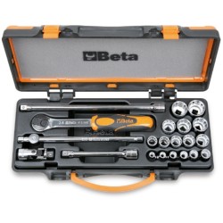 910BC/16 – 16 llaves de vaso poligonales y 5 accesorios – Beta Tools