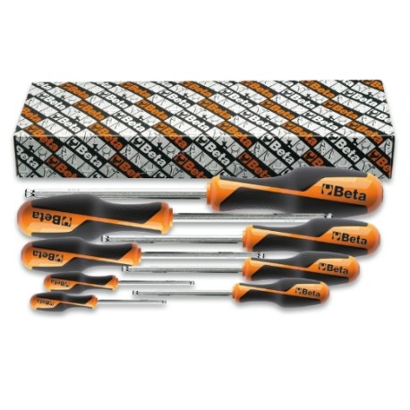 Juego de 8 llaves macho hexagonales con cabeza esférica, modelo 1266B