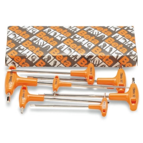Juego de llaves Allen acodadas con mango en T 96T/S de Beta Tools
