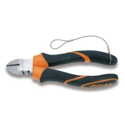 Alicate de corte diagonal reforzado con mangos en bimaterial, anticid