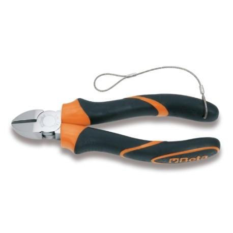 Alicate de corte diagonal reforzado con mangos en bimaterial, anticid