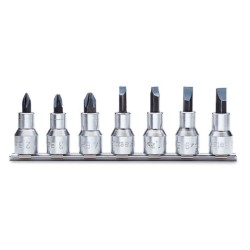 920LH/SB7 – Juego de 7 vasos de 1/2"" con punta plana y Phillips®, en