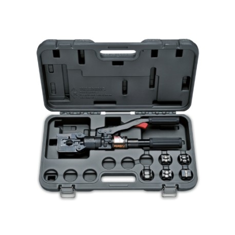 Alicate hidráulico para terminales con matrices para cobre y aluminio