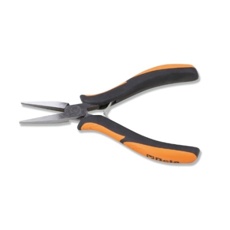 Alicate de bocas planas, largas y lisas con mangos en bimaterial – Be