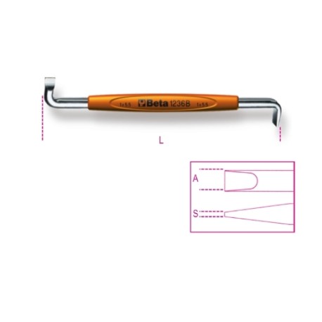 Destornillador acodado plano BetaEvox – UNI 7079 DIN 5200