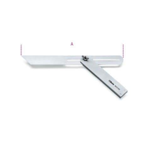 Falsa escuadra de acero cromado