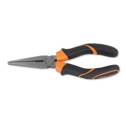Alicate de bocas planas rectas largas y granuladas con mangos en bima