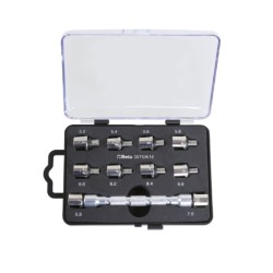 Juego de llaves universales de cabeza intercambiable y 10 puntas para