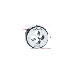 Terrajas paso fino, roscado UNF de acero al cromo - Beta Tools