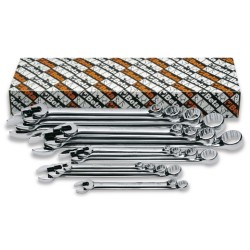 Llave combinada modelo largo, cromada brillante 42LMP/S - Beta Tools