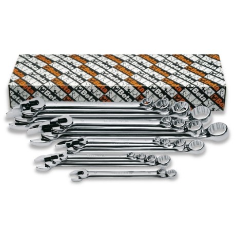 Llave combinada modelo largo, cromada brillante 42LMP/S - Beta Tools
