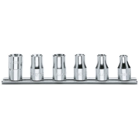 920FTX/SB – Juego de 6 vasos de 1/2"" con punta Torx® en soporte – Be