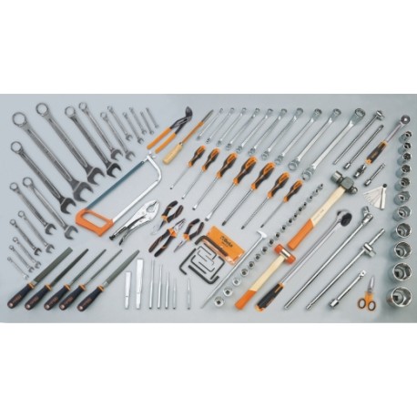 Surtido de 106 herramientas para maquinaria agrícola, de construcción