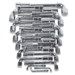 Juego de 25 llaves de pipa dobles hexagonales  poligonales (art. 932) 932/S25