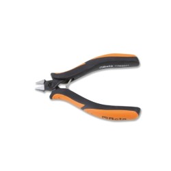 Alicate de corte diagonal raso, de bocas adelgazadas descargadas con 