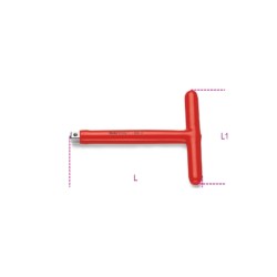 920MQT – Mango en T con un extremo macho de 1/2"", aislado – Beta Too