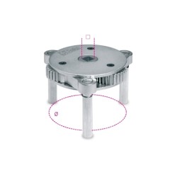 Llave autoajustable de 3 brazos para filtros de aceite a la derechaa la izquierda 1493/U