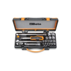 910AC/16HR – Surtido de 16 vasos hexagonales y 5 accesorios en caja d