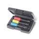 Juego de 3 vasos de impacto Beta con protección plástica de colores p
