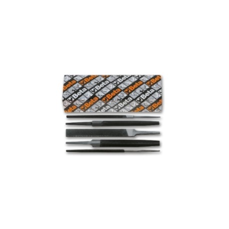 Juego de 5 limas de corte semidulce sin mango";