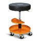 Asiento giratorio con bandeja – Altura ajustable y 5 ruedas