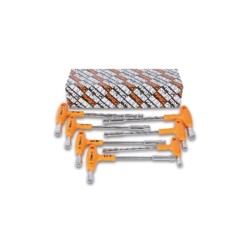 Juego de 7 Llaves en T con Vasos Hexagonales, con Mango 941/S – Beta 