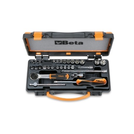 Surtido de 11 vasos hexagonales, 13 vasos con punta de colores y 6 ac