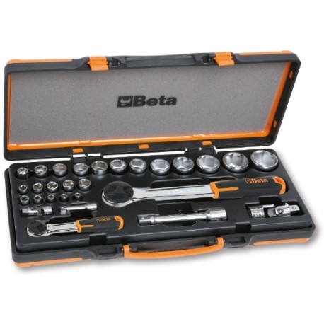 Surtido de 22 vasos hexagonales y 6 accesorios 902A/C22 – Beta Tools