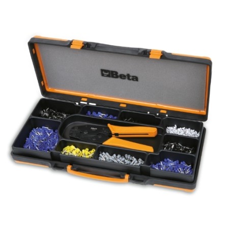 Alicate para terminales de tubo con surtido de 450 terminales