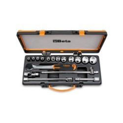 Conjunto de 12 llaves de vaso y 5 accesorios – Beta Tools