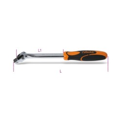 920/35A – Mango articulado de 1/2"", con mango cromado – Beta Tools";