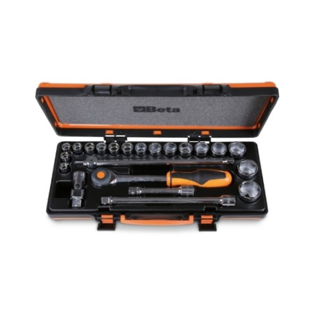 Surtido de 17 vasos hexagonales y 5 accesorios en termoformado rígido