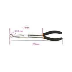  Tenaza con Bocas Largas para Tapones de Bujías con Mangos de PVC";