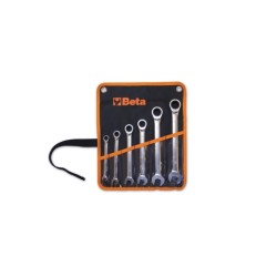 Juego de 6 llaves combinadas rectas con carraca 141/B6