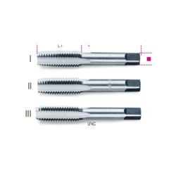 Machos para roscar manuales, roscado UNC de acero al cromo - Beta Too