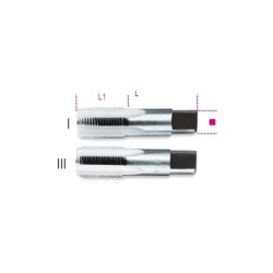 Machos para roscar manuales, roscado GAS cilíndrico de acero al cromo