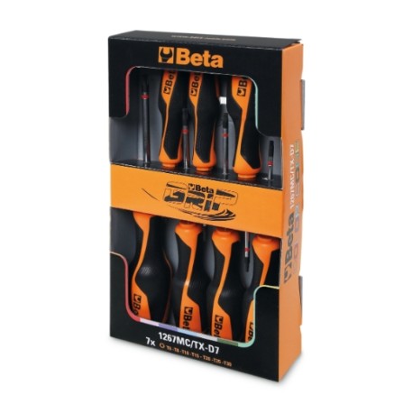 Juego de 7 destornilladores Torx® de colores, BetaGrip, modelo 1267MC