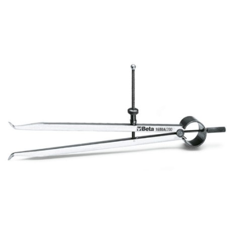 Compás de precisión de interior con puntas de acero templado