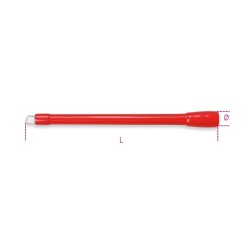 Alargadera con cuadrado macho y hembra de 3/8"", aislada – Beta Tools