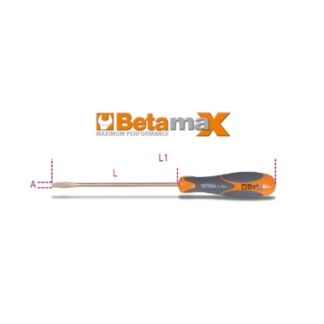 Destornillador plano BetaMax antichispa – Beta